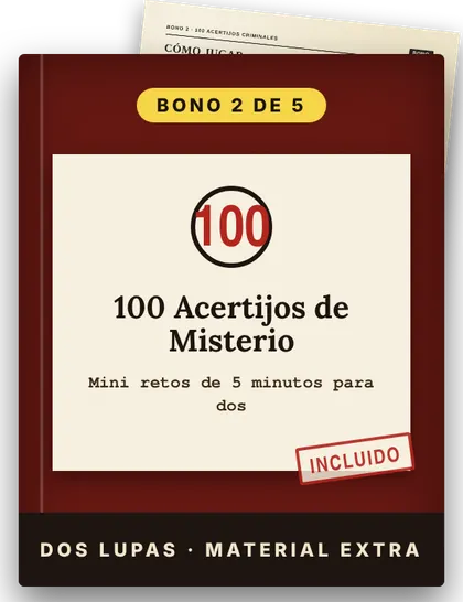 Bono 2: 100 acertijos de misterio